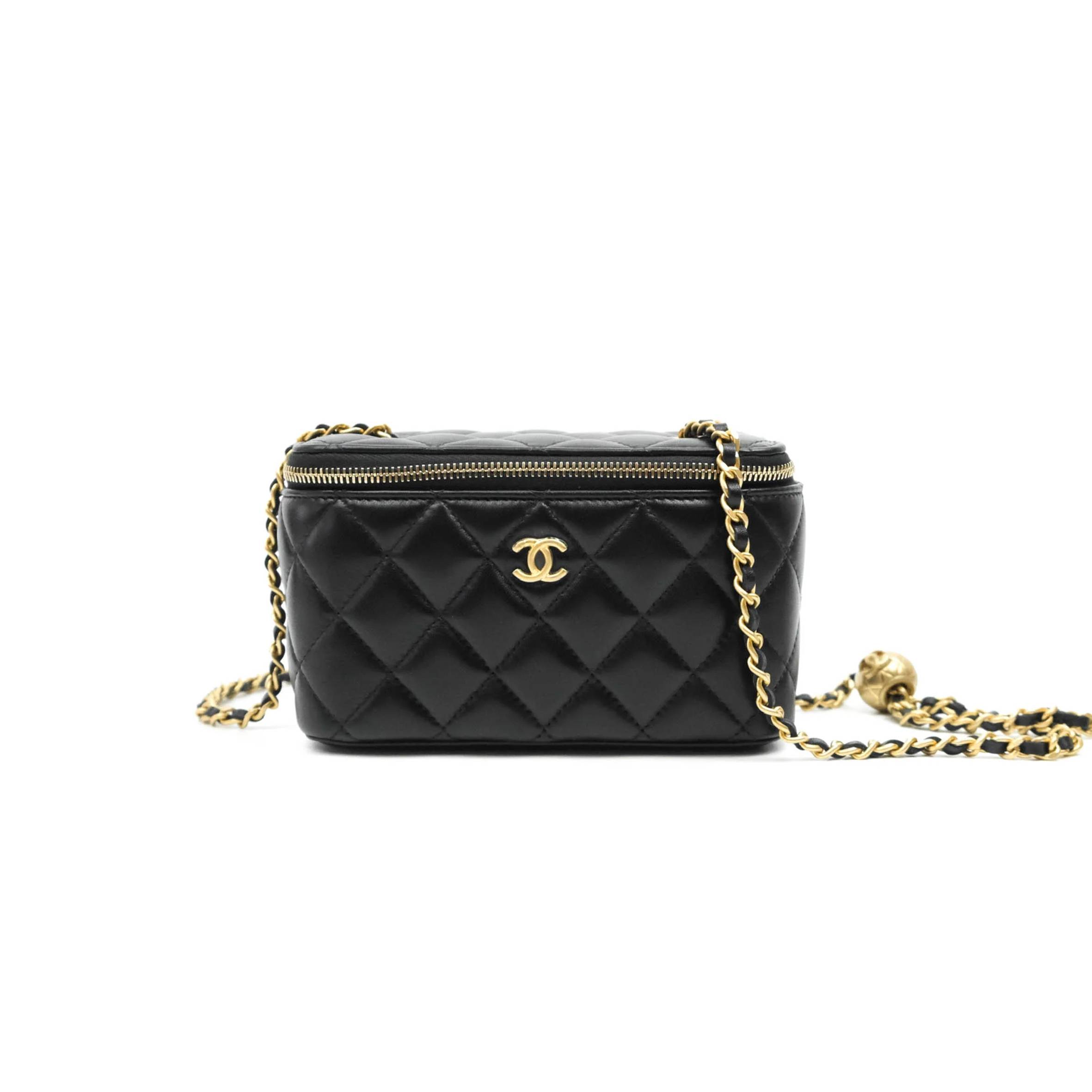 CHANEL VANITY WITH CHAIN AP2937 B08845 94305  (19.2*12.3*3.5cm)